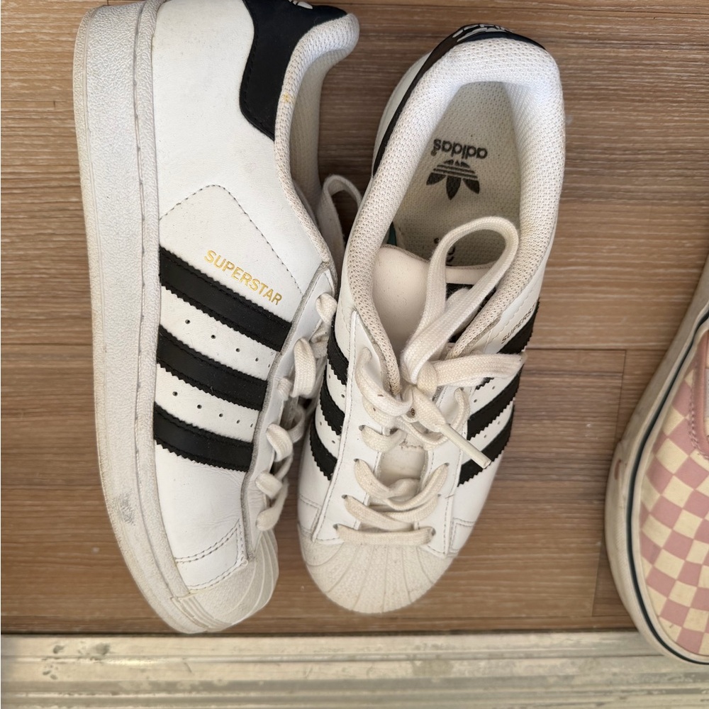 Adidas Kids Superstar White Black Sneakers